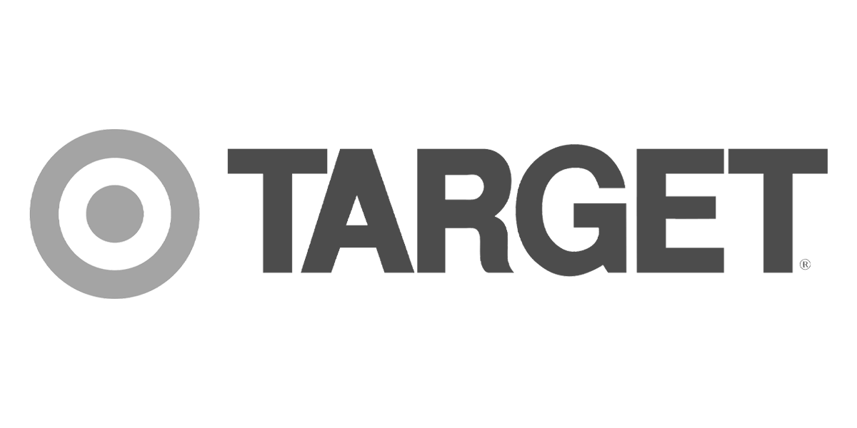 Logo of Target Corporation featuring a red bullseye icon next to the word 